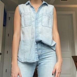 Madewell Denim Sleeveless Top